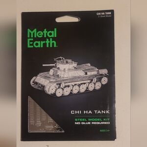 NEW Metal Earth Chi Ha Tank Model Kit